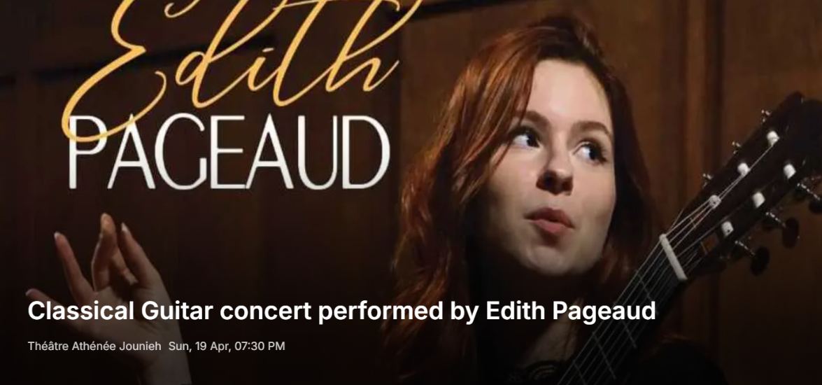 Classical Guitar concert performed by Edith Pageaud